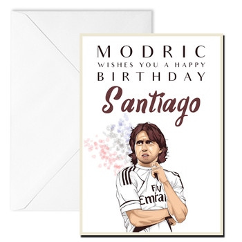 Modric Football Card Birthday Card Modric Football Card Birthday Card