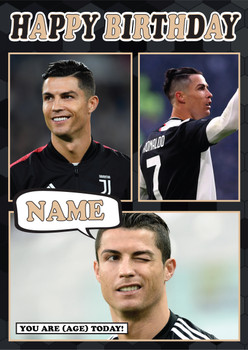 Cristiano Ronaldo Mc1440 Football Birthday Card Cristiano Ronaldo Mc1440 Football Birthday Card