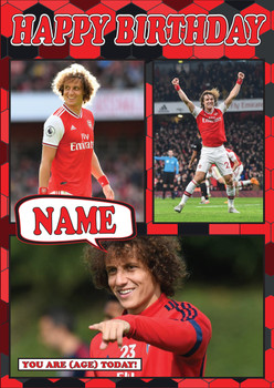 David Luiz Mc1436 Football Birthday Card David Luiz Mc1436 Football Birthday Card