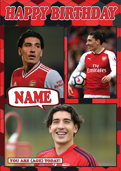 Hector Bellerin Mc1423 Football Birthday Card