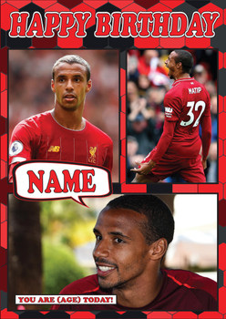 Joel Matip Mc1435 Football Birthday Card Joel Matip Mc1435 Football Birthday Card