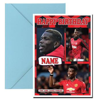 Paul Pogba Mc1401 Football Birthday Card Paul Pogba Mc1401 Football Birthday Card