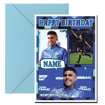 Rodri Mc1407 Football Birthday Card