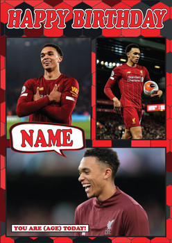 Trent Alexander-Arnold Mc1396 Football Birthday Card Trent Alexander-Arnold Mc1396 Football Birthday Card