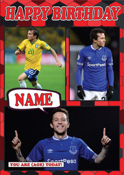 Bernard Celebrity Fan Football Birthday Card