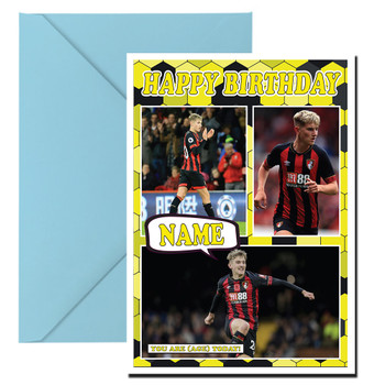 David Brooks Celebrity Fan Football Birthday Card