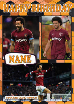 Felipe Andersoncelebrity Fan Football Birthday Card