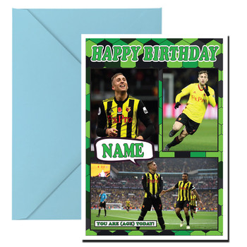 Gerard Deulofeu Celebrity Fan Football Birthday Card Gerard Deulofeu Celebrity Fan Football Birthday Card