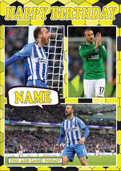 Glenn Murray Celebrity Fan Football Birthday Card