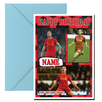 Henderson Celebrity Fan Football Birthday Card