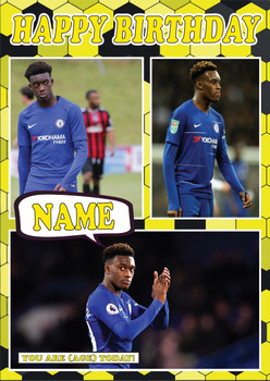 Hudson-Odoi Celebrity Fan Football Birthday Card