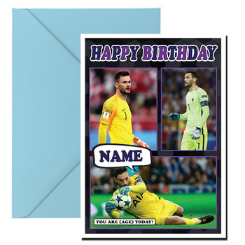 Hugo Lloris Celebrity Fan Football Birthday Card