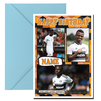 Jean Michael Sari Celebrity Fan Football Birthday Card Jean Michael Sari Celebrity Fan Football Birthday Card
