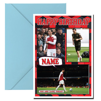 Ozil Celebrity Fan Football Birthday Card
