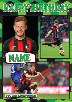 Ryan Fraser Celebrity Fan Football Birthday Card