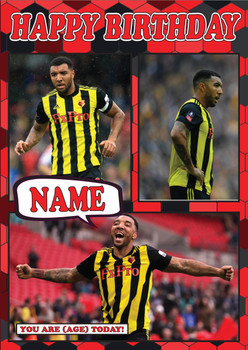 Troy Deeney Celebrity Fan Football Birthday Card