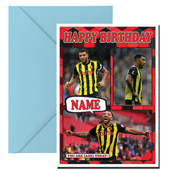 Troy Deeney Celebrity Fan Football Birthday Card