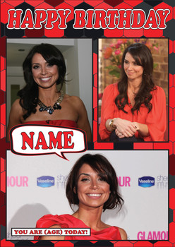 Christine Bleakley Mc1280 Birthday Card Christine Bleakley Mc1280 Birthday Card