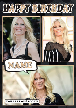 Claudia Schiffer Mc1281 Birthday Card Claudia Schiffer Mc1281 Birthday Card