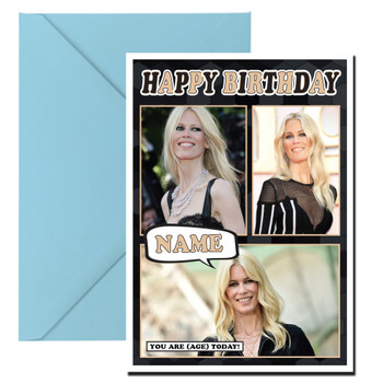 Claudia Schiffer Mc1281 Birthday Card Claudia Schiffer Mc1281 Birthday Card