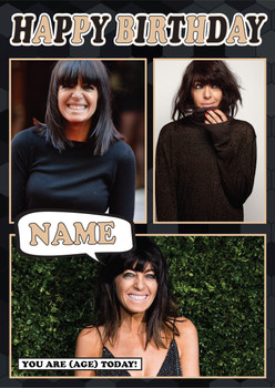 Claudia Winkleman Mc1282 Birthday Card Claudia Winkleman Mc1282 Birthday Card