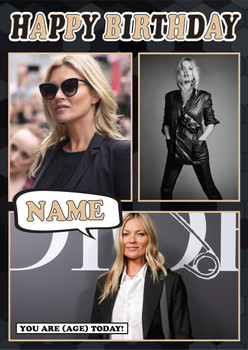 Kate Moss Mc1297 Birthday Card Kate Moss Mc1297 Birthday Card
