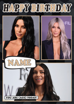 Kim Kardashian Mc1300 Birthday Card Kim Kardashian Mc1300 Birthday Card