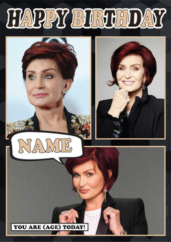 Sharon Osbourne Mc1314 Birthday Card