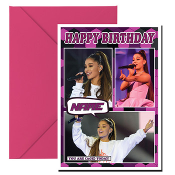 Ariana Grande Celebrity Fan Birthday Card