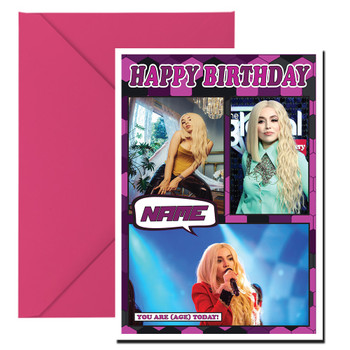 Ava Max Celebrity Fan Birthday Card