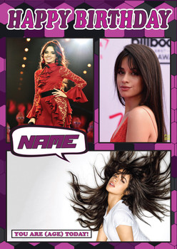 Camilla Cabello Celebrity Fan Birthday Card