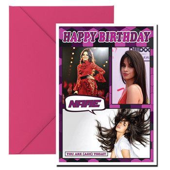 Camilla Cabello Celebrity Fan Birthday Card