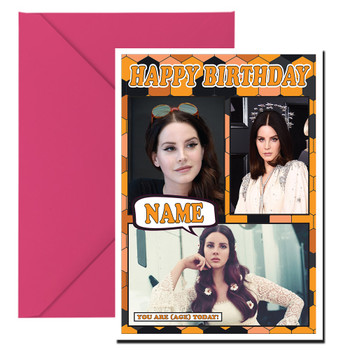 Lana Del Ray Celebrity Fan Birthday Card