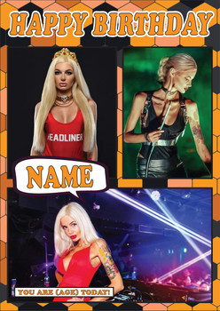 Meduza Celebrity Fan Birthday Card