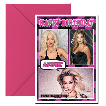 Rita Ora Celebrity Fan Birthday Card