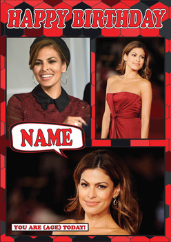 Eva Mendes Mc1123 Birthday Card Eva Mendes Mc1123 Birthday Card