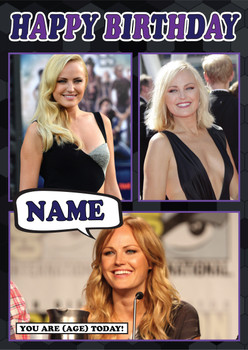 Malin Akerman Mc1142 Birthday Card Malin Akerman Mc1142 Birthday Card