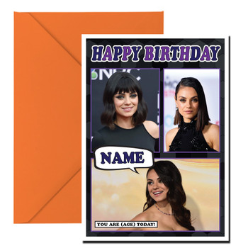 Mila Kunis Mc1145 Birthday Card Mila Kunis Mc1145 Birthday Card