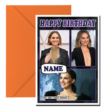 Natalie Portman Mc1147 Birthday Card Natalie Portman Mc1147 Birthday Card