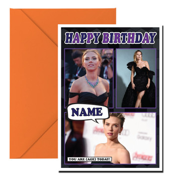 Scarlett Johansson Mc1155 Birthday Card Scarlett Johansson Mc1155 Birthday Card