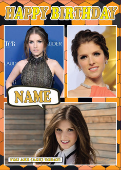Anna Kendrick Celebrity Fan Birthday Card