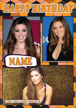 Bianca Kajlich Celebrity Fan Birthday Card