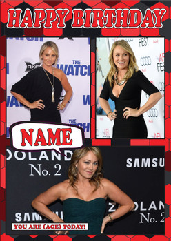 Christine Taylor Celebrity Fan Birthday Card Christine Taylor Celebrity Fan Birthday Card