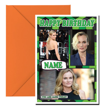 Diane Kruger Celebrity Fan Birthday Card
