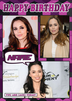 Eliza Dushka Celebrity Fan Birthday Card