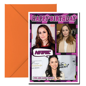 Eliza Dushka Celebrity Fan Birthday Card