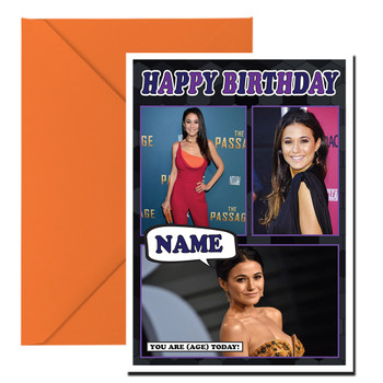Emmauelle Chriqui Celebrity Fan Birthday Card