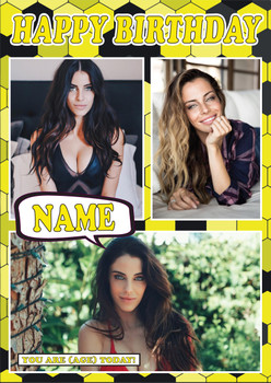 Jessica Lowndes Celebrity Fan Birthday Card