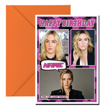 Kate Winslet Celebrity Fan Birthday Card Kate Winslet Celebrity Fan Birthday Card