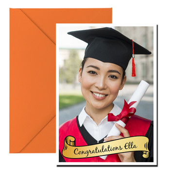 Congratulations Scroll Personalised Picture Birthday Card Congratulations Scroll Personalised Picture Birthday Card